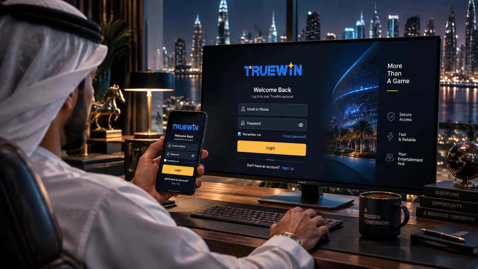 TrueWin secure login experience