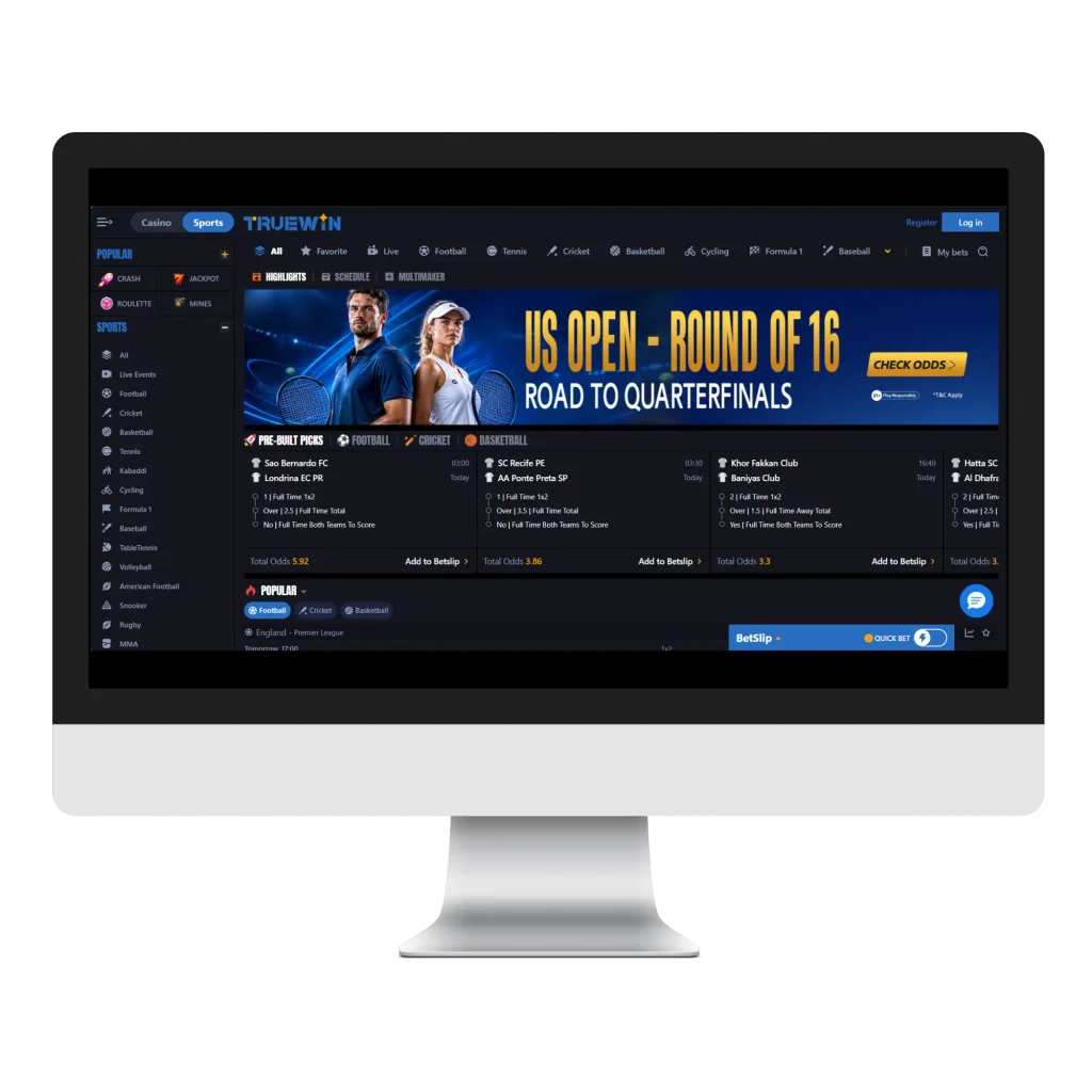 TrueWin sports betting platform